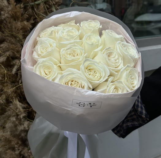 Букет из роз сорта «PLAYA BLANCA» 15шт