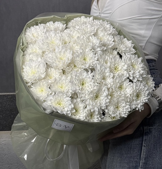 Букет из хризантемы Алтай 9шт