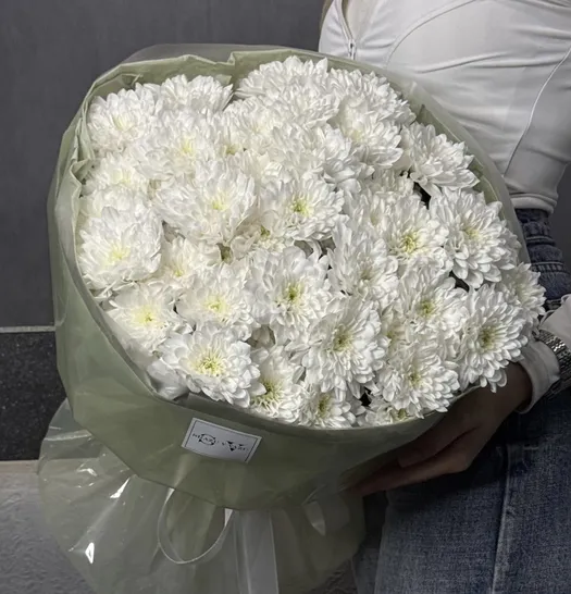 Букет из хризантемы Алтай 9шт