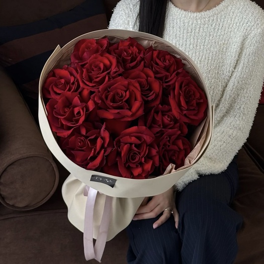 Букет из французских роз «EXPLORER» 13шт