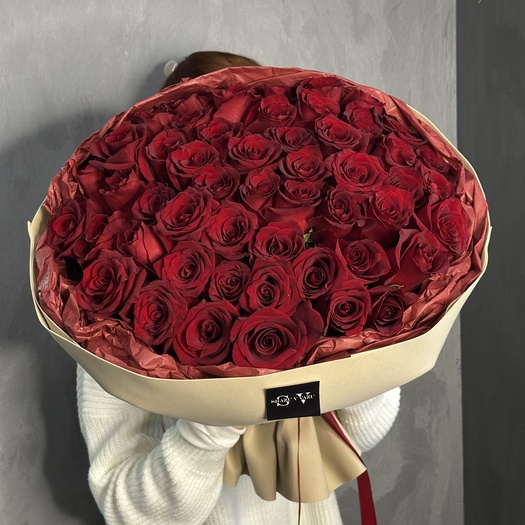 Букет из роз сорта «EXPLORER» 51шт