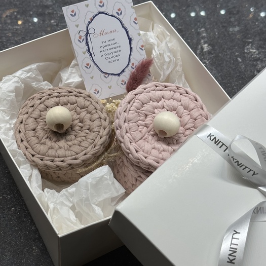 Вязанные шкатулочки от бренда KNITTY